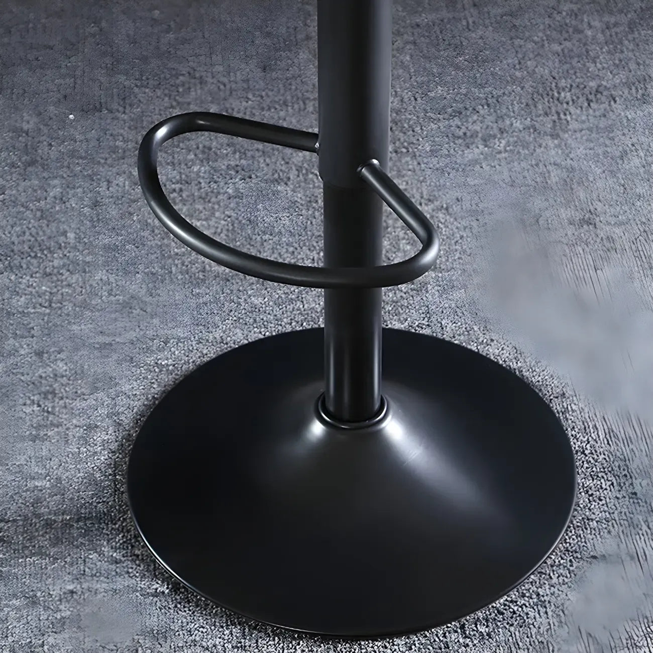 Traditional Leather Adjustable Bar Stools with Backrest for Home