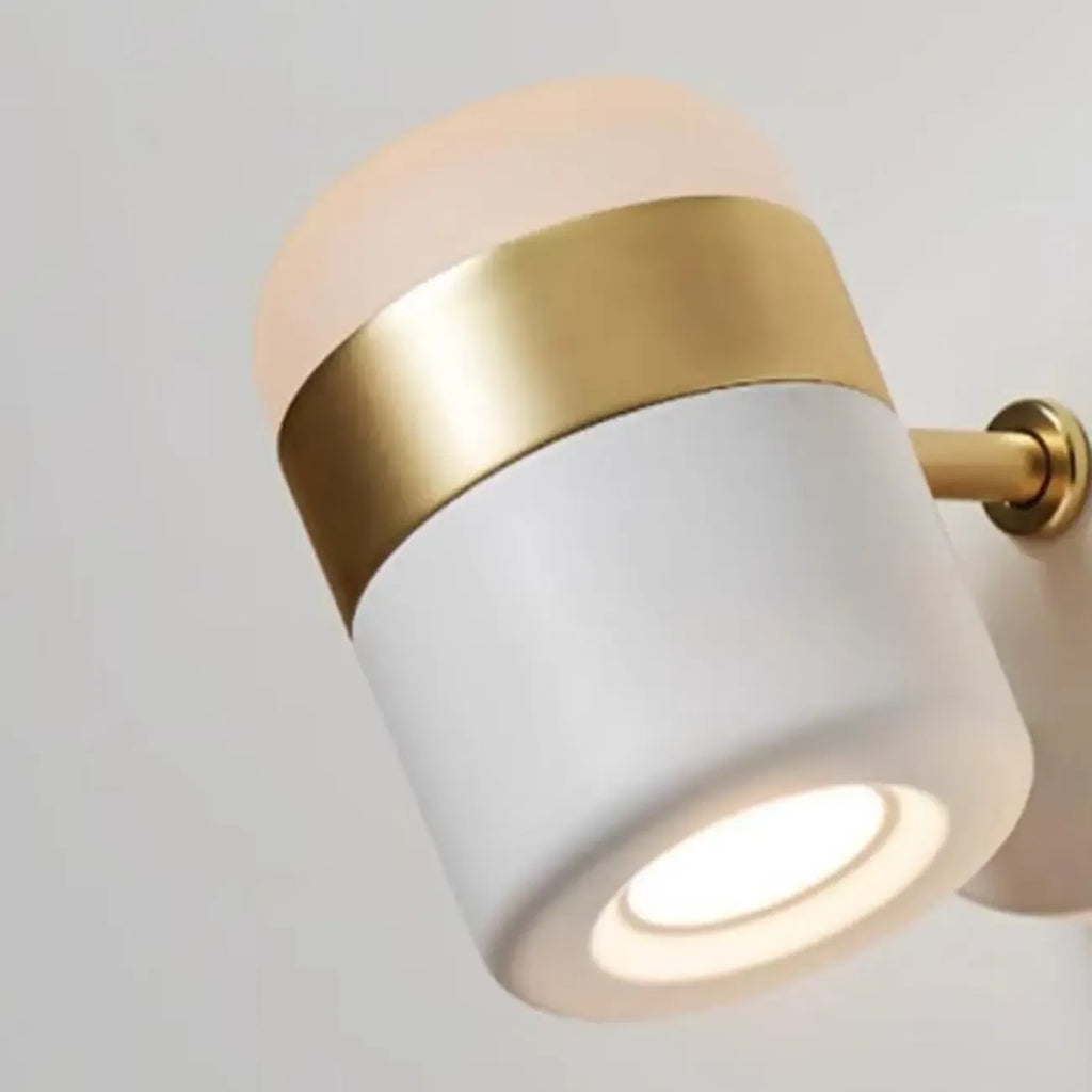 Modern 2-Light Cylinder Adjustable Wall Sconce