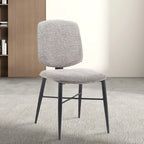 Nordic Upholstered Armless Solid Wood Dining Chairs