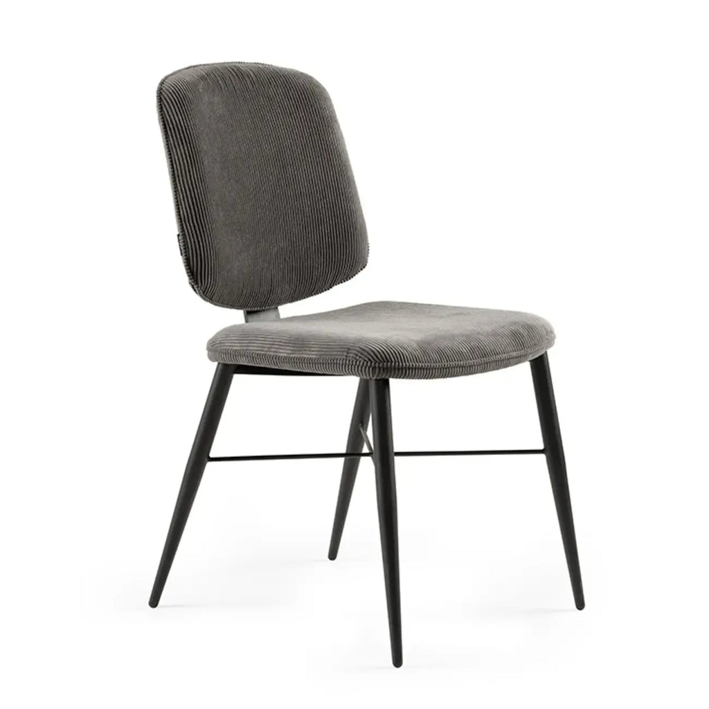 Nordic Upholstered Armless Solid Wood Dining Chairs