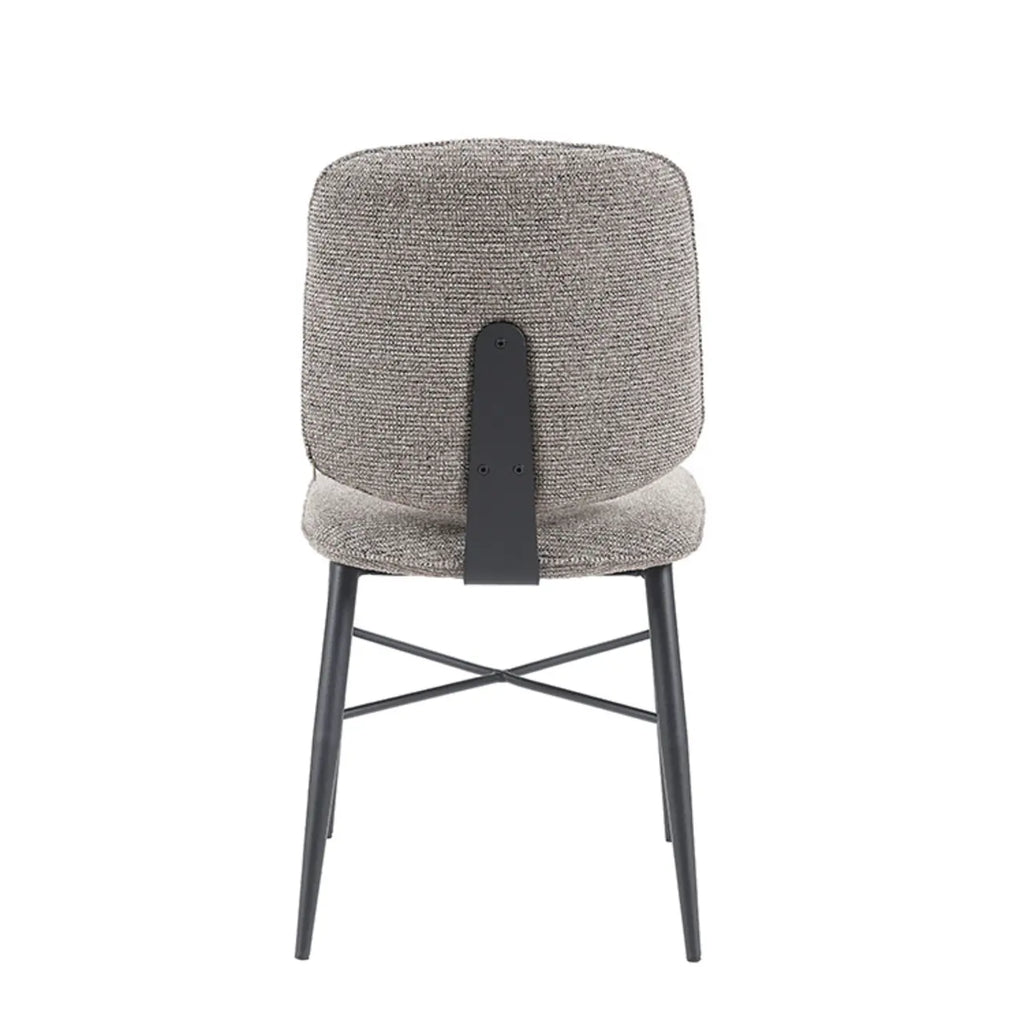 Nordic Upholstered Armless Solid Wood Dining Chairs