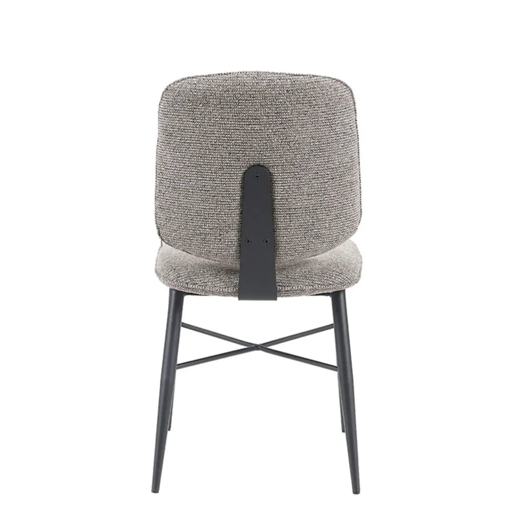 Nordic Upholstered Armless Solid Wood Dining Chairs