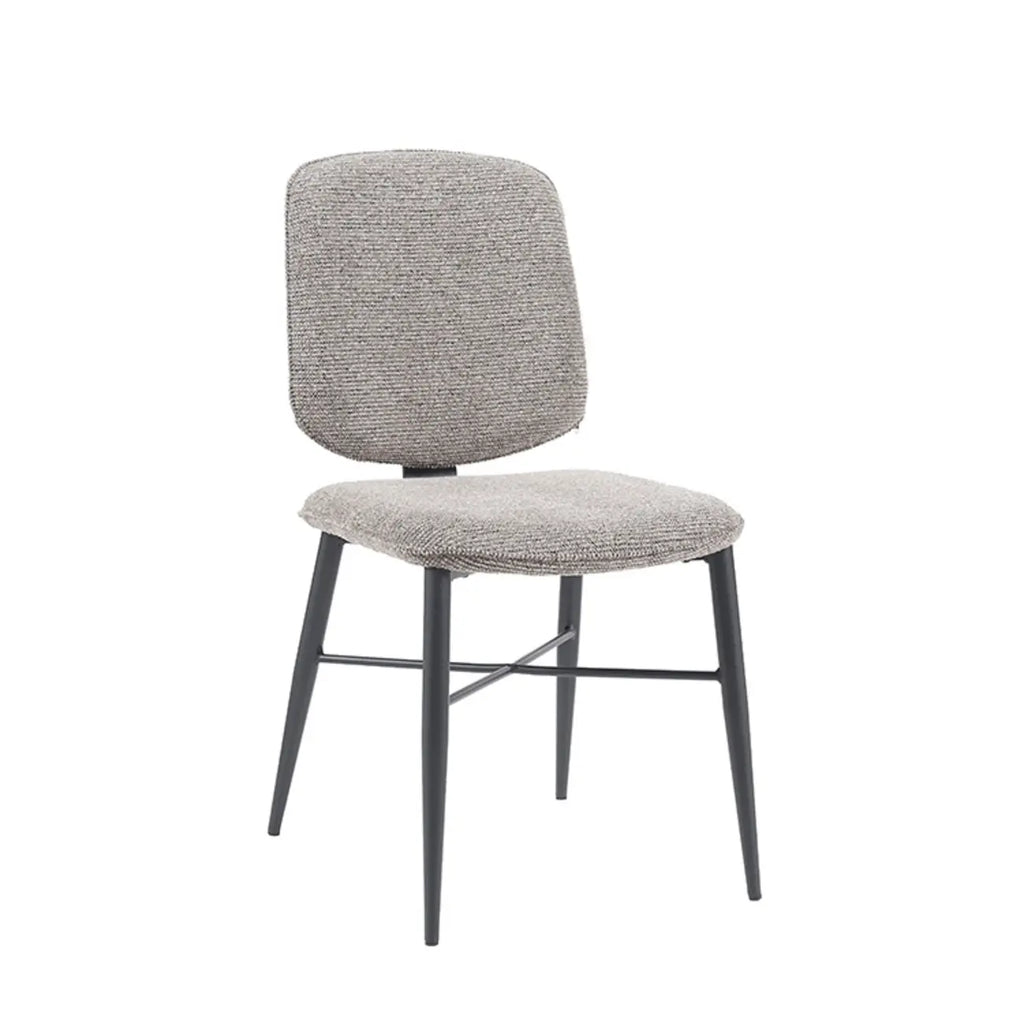 Nordic Upholstered Armless Solid Wood Dining Chairs