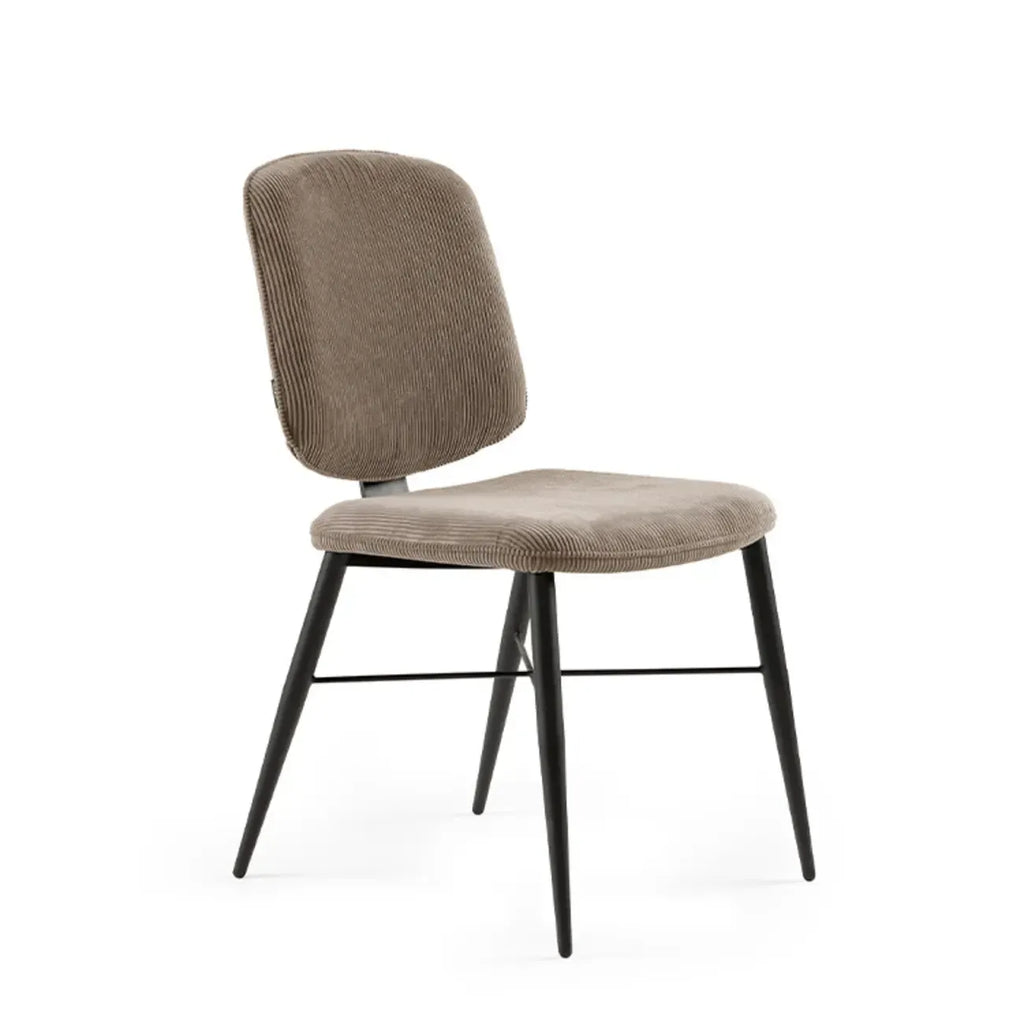 Nordic Upholstered Armless Solid Wood Dining Chairs