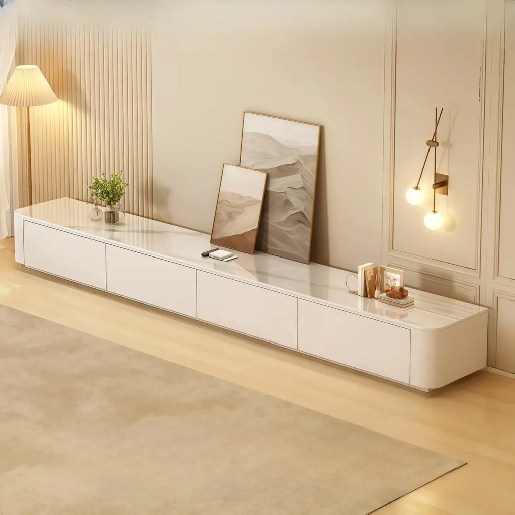 63 Sintered Stone Top Long TV Stand with Cable Management