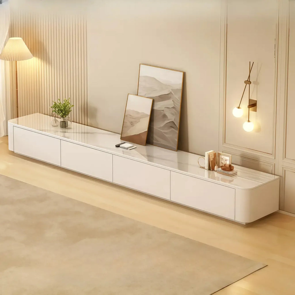 63 Sintered Stone Top Long TV Stand with Cable Management