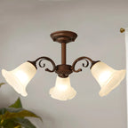 Elegant Bell Semi Flush LED Ceiling Light for Living Room
