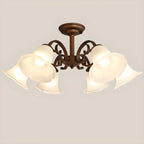 Elegant Bell Semi Flush LED Ceiling Light for Living Room