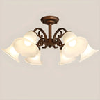 Elegant Bell Semi Flush LED Ceiling Light for Living Room
