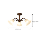 Elegant Bell Semi Flush LED Ceiling Light for Living Room