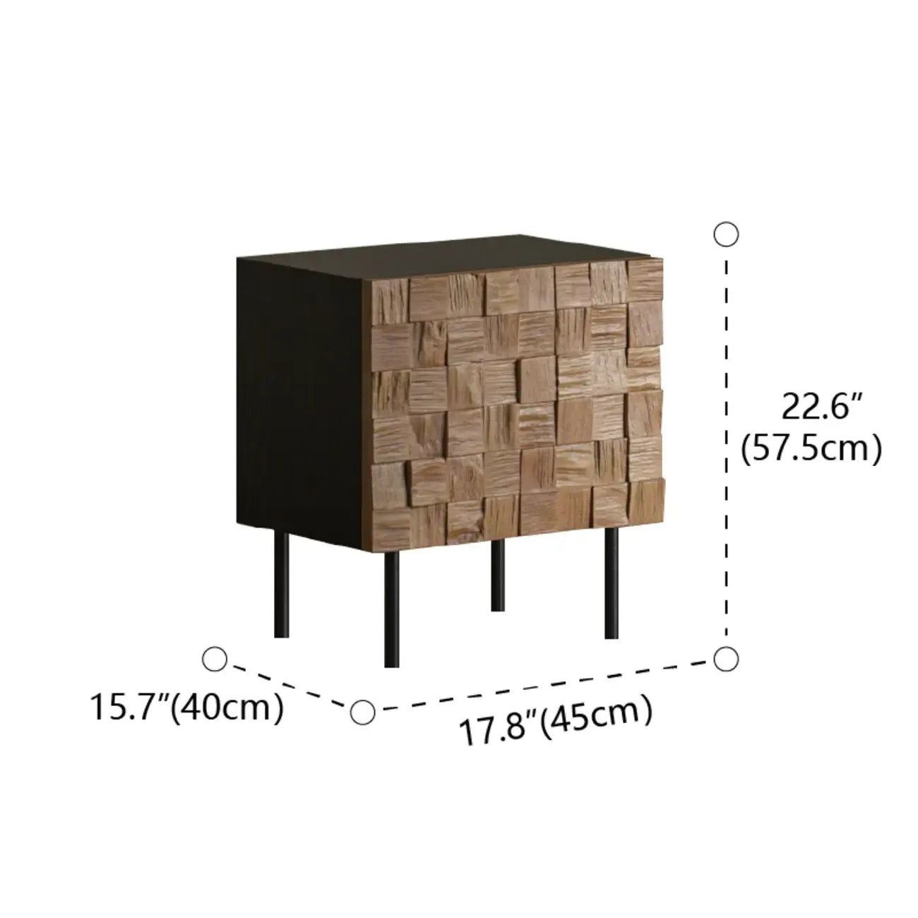 Mid-century Modern Wood Nightstand