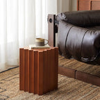 Square Solid Wood Side Table for Living Room