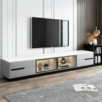 70.9 Grey Stone Multi Drawer TV Stand with Cable Management