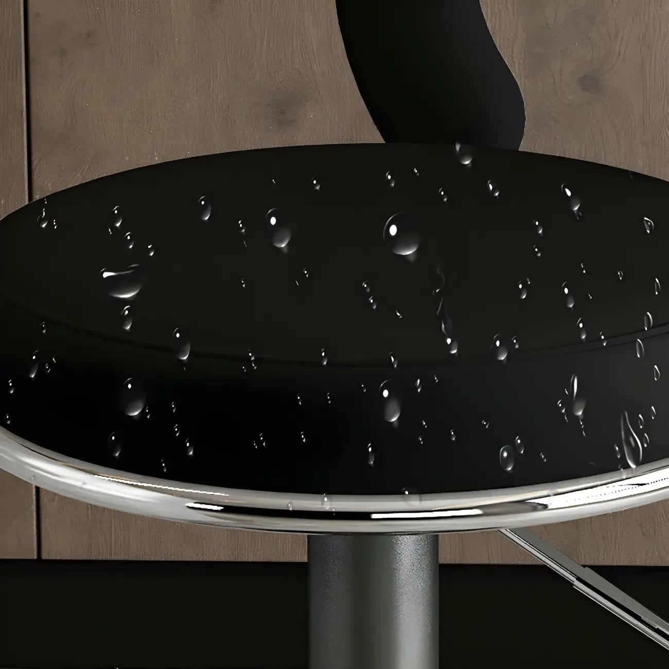 Glam Metal Round Adjustable Bar Stools with Cushions for Kitchen