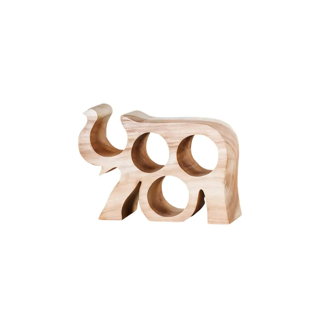 Solid Wood Tree Design Handcraftd Wine Rack Table Top