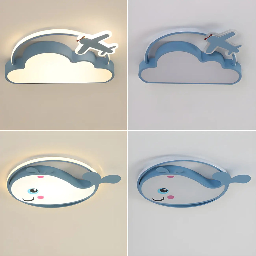 Cartoon Kids Room Flush Mount LED Ceiling Light