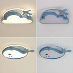 Cartoon Kids Room Flush Mount LED Ceiling Light
