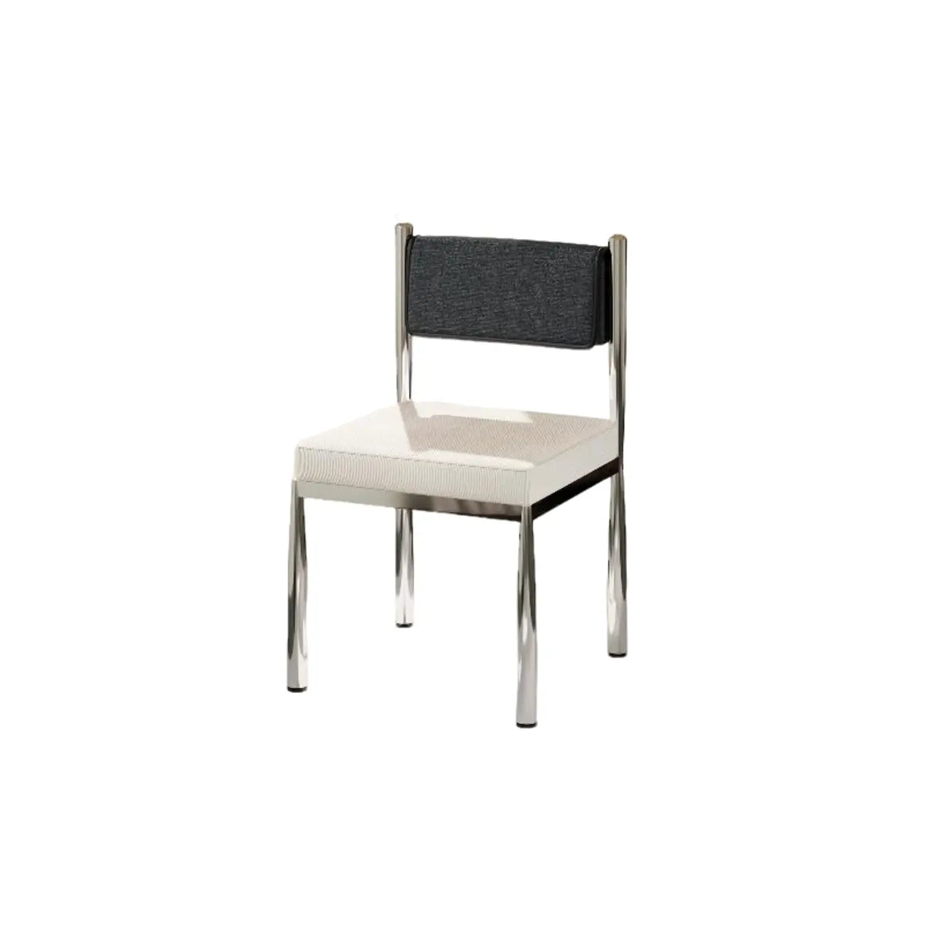 Mid-Century Modern Linen Upholstered Dining Chair