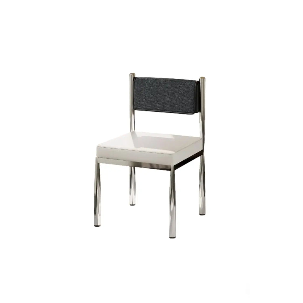 Mid-Century Modern Linen Upholstered Dining Chair