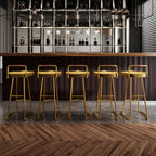 Modern Nordic Solid Wood Bar Stool Set of 2