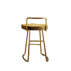 Modern Nordic Solid Wood Bar Stool Set of 2