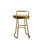 Modern Nordic Solid Wood Bar Stool Set of 2