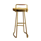 Modern Nordic Solid Wood Bar Stool Set of 2