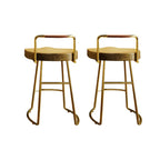 Modern Nordic Solid Wood Bar Stool Set of 2