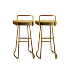 Modern Nordic Solid Wood Bar Stool Set of 2