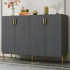 Contemporary Blue Wooden Shoe Storage Cabinet