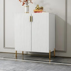 Contemporary Blue Wooden Shoe Storage Cabinet