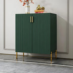 Contemporary Blue Wooden Shoe Storage Cabinet