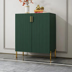 Contemporary Blue Wooden Shoe Storage Cabinet