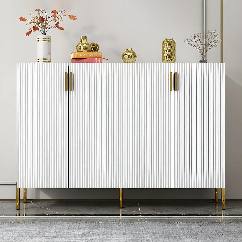 Contemporary Blue Wooden Shoe Storage Cabinet