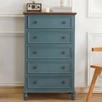 Elegant Classic Lacquered White Brown Wooden Storage Chest