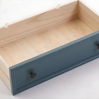 Elegant Classic Lacquered White Brown Wooden Storage Chest