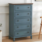 Elegant Classic Lacquered White Brown Wooden Storage Chest