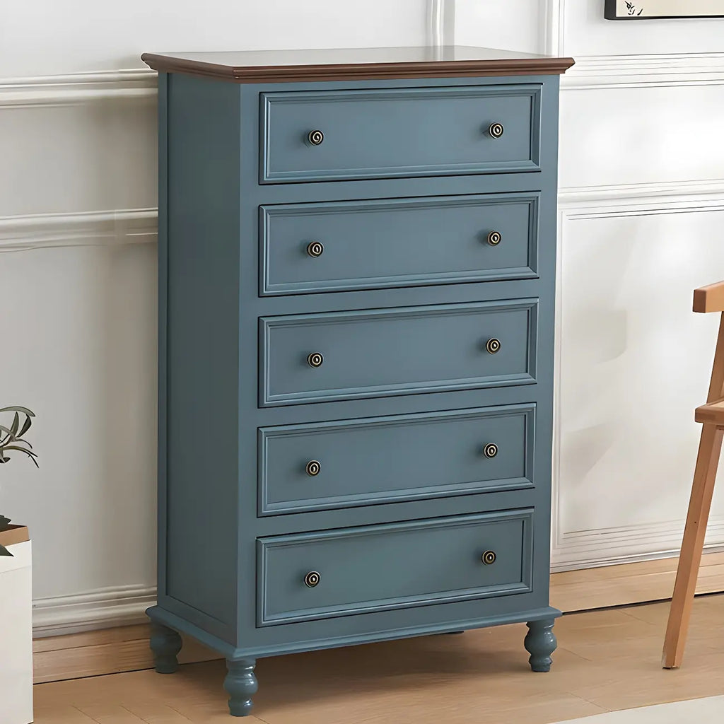 Elegant Classic Lacquered White Brown Wooden Storage Chest