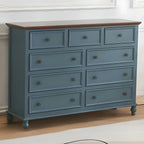 Elegant Classic Lacquered White Brown Wooden Storage Chest