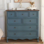 Elegant Classic Lacquered White Brown Wooden Storage Chest