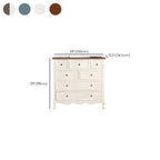 Elegant Classic Lacquered White Brown Wooden Storage Chest