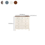 Elegant Classic Lacquered White Brown Wooden Storage Chest