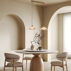 2-Light Modern Gold Glass Dome Island Pendant Light for Kitchen