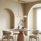 2-Light Modern Gold Glass Dome Island Pendant Light for Kitchen