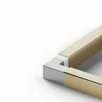 Modern Square Metal Side Table with Storage Shelves