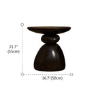 Contemporary Artistic Resin Base Side Table