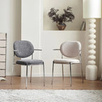 Minimalist Upholstered Armless Fabric Dining Chairs