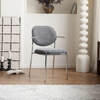 Minimalist Upholstered Armless Fabric Dining Chairs