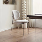 Minimalist Upholstered Armless Fabric Dining Chairs