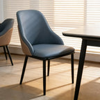 Modern Faux Leather Upholstered Dining Chair for Restaurants